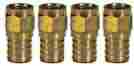 010004 Perfect Vision Manufacturing Rg-6 Coax Cable Crimp Connector Set Of 4 0817735010002