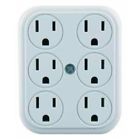 041150db Woods Import Grounded Wall Adapter White 009326503905