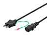 101310 Monoprice Power Cord Jis Japan To Iec Black 844660013105