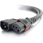 7571205 10358 18 Cables To Go Locking Power Cord Black 757120103585