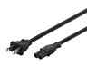 Iec-320-c7 107674 Monoprice Power Cord Nema To Awg Black 844660076742