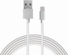 7059540 13307 Just Wireless Excellent Lightning Usb Cable Metallic Silver 705954133070