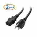 2-pack 400003-10x2 Cable Matters Ul Listed Heavy Duty Computer Monitor Power Cord In 10 Fe