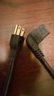 3-prong Cbl-pwr-lr-46 Ac Power Cord Cable Left Angle 46 For Tv Television Computer Printer