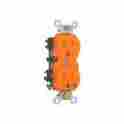 6019862 82228 Morris Products 15a Isolated Ground Duplex Receptacle In Orange Set Of 2 601986822282
