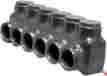 6019860 97536 Morris Products Single Entry Multi-cable Connector In Black With 6 Ports 2 0 14 601986975360