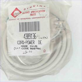 4389136 Ablegird New Oem Dehumidifier Power Cord 4389136 Ablegird New Oem Dehumidifier Power Cord