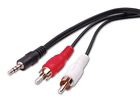 Ac3w25gx Vanco International Stereo Plug To Dual Rca Plugs Adapter Ft