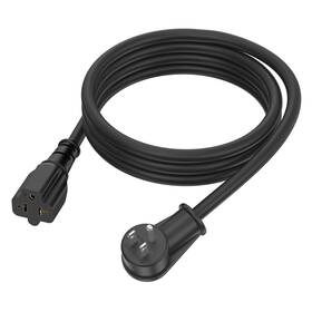 Adcaudx 975008760987 6ft 12awg Heavy Duty Right-angle 15amp To 20amp Extension Cord 90-degree 15 A