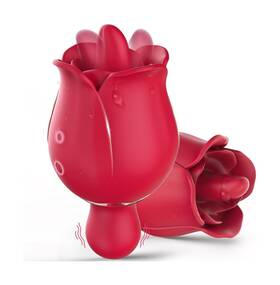 361-2 Adult Toys Mini Rose Toy Tongue Licking Vibrator For Women With 9 Vibrations