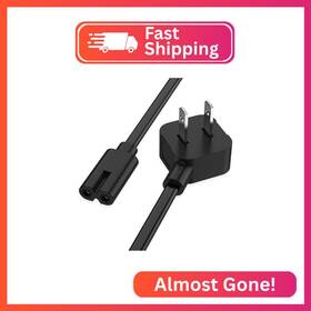 Blgz8-bk09 Agvee 10ft Tv Power Cord For Lg Lcd Led Hd 4k 8k 90 Degree Etl Listed 18awg