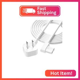 Busr8-wt06 Agvee 6.6ft Tv Power Cord 90 Degree Angled L-shaped Ul Listed 2-prong Ac