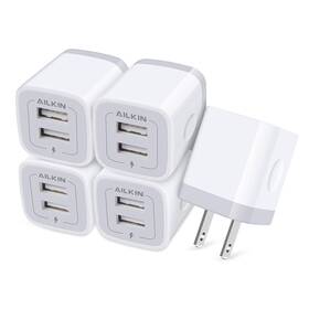 Pt-wc-13 Ailkin 5pcs Usb Plug Wall Charger Fast Charging Block Power Adapter C