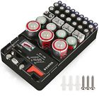 Am-hg206 Battery Organizer Storage Case With Tester Universal Holder For Aa