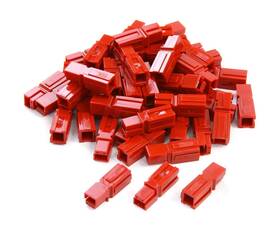 1327-bk Anderson Power Products Pp15/30/45 Powerpole Connector Colored Housing Red 50 Pie... Fast Ship
