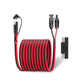Ansoufien 667763817476 Solar Panel Connectors To Sae Adapter Cable 30ft 10awg S... Fast Ship