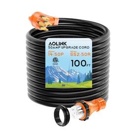 Alk50a100l Aolink 50 Amp Rv/generator Cord 100 Feet Heavy Duty Stw Wire Nema 14-50p To Ss2-50