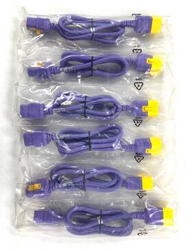 Ap8714sx809 Apc Power Cord Kit - 4 Feet Locking C19 To C20 6-pack Purple