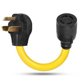 Aqqhsain-tl01814-us Aqqhsain Nema 10-30p To L14-30r Power Cord Adapter 30 Amp 3 Prong Male Plug T
