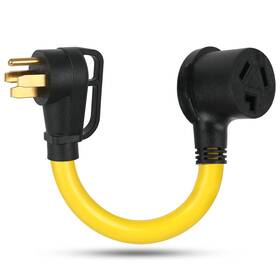 Tut0988-aqqhsain-us Aqqhsain Nema 14-50p To 10-30r Power Cord Adapter 4 Prong Male Plug 3 Pron