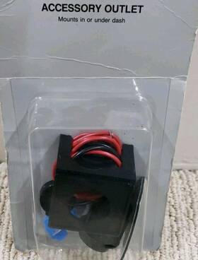 270-1539 Archer 12v Car Boat Tractor Accessory Power Socket Outlet In Dash Or Mounting Bracket