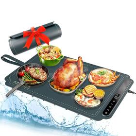 Ncb-blue2 Art In Real Warming Mat For Food Electric Tray With 7 Level Adju