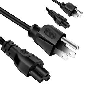 Asus 810047162827 5 Core 12ft 3 Prong Non-polarized Ac Wall Power Cable Cord For Hp Dell Samsung S