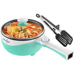 500-8617fr Audecook Hot Pot Electric 1.7l Mini Skillet Portable Nonstick Saut