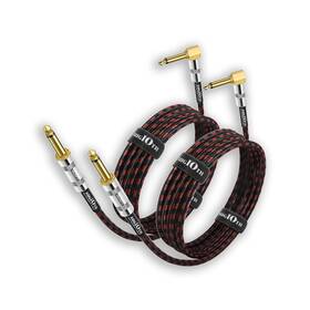 Gc14-rd-4m5p2 Augioth Guitar Cable 15 Ft 2 Pack Electric Instrument Bass Amp Cord ... Fast Ship