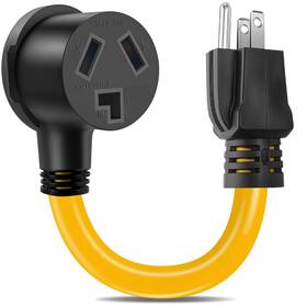 Dryer-5-15a-1 Aukzily Dryer Adapter Cord 12inch Nema 5-15p Male To 10-30r Female Power Hea