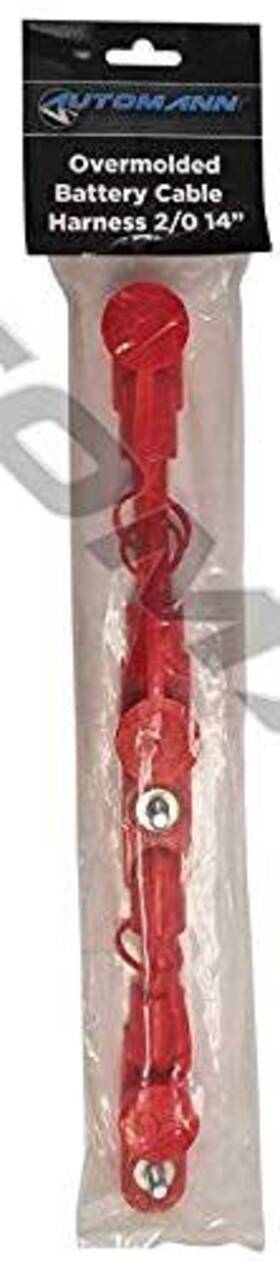 178.2021rd Automann 889626039188 Cable Overmolded Harness 2/0 14in Red