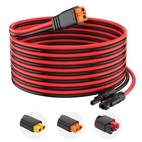 Solar-xt60i Baluoqi 10awg Solar To Xt60i Extension Cable 50ft Female Male Conn... Fast Ship