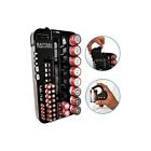 Battery Organizer With Tester New Storage Removable Wall Mount 722208695306