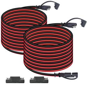 Bfxm-tec-sae25ft2 Bfxm 2 Pcs 16awg 25ft Sae Battery Charger Cable Quick Disconnect Harness Heavy Duty