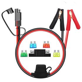 Sae0117 Billion Wealth Sae Connector 2 Ft 10awg To Battery Alligator Clip 24v/12v Allig