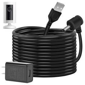B-p0002-03 Bobuy Charge Cords 30ft For Ring Weatherproof Indoor 1 Pack Black-for