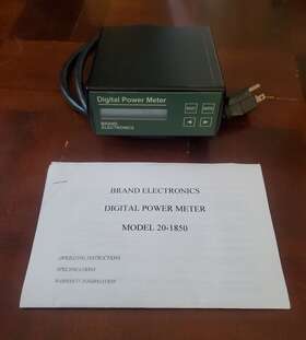 20-1850 Brand Electronics Model 4-1850 Digital Power Meter Free Shipping