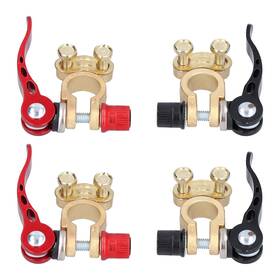 Buachoiszg7yvqs1o4 Buachois 4 Pcs Battery Terminal Connectors Clamp Heavy Duty 2 Way Positive Ne