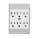 C1146w Cooper Wiring Wht 6outlet 3wire Gnd Tap Household Extension Cords 032664133602