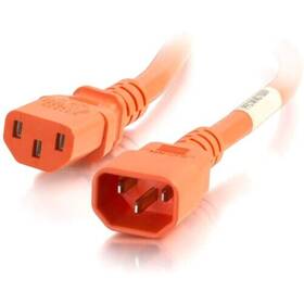 C2g 757120174820 17482 2ft C14 To C13 18/3 Sjt Orange