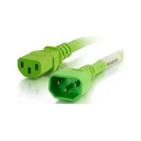 C2g 757120175070 17507 Power Cord - C14 C13 6feet Length Green Full Color Jack