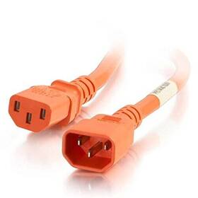 C2g 757120175308 17530 2ft C14 To C13 14/3 Sjt Orange
