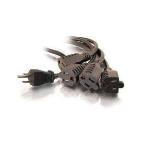 1-to-4 C2g 757120298083 29808 6ft 16 Awg Power Cord Splitter 1 Nema 5-15p To 4 5-15r