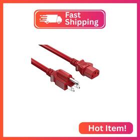 Cable Leader Pw116-7202 2ft 14awg Computer Power Cord Nema 5-15p To Iec C13 Ac