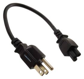 Pc-10801 Cablesonline.com Atlantic Computertech 1ft 3-prong Laptop/notebook Short Ac Power Cable Nema 5-15p To