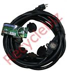 Cbi Multi Outlet Extension Cord 50 6 12 3 Gauge Awg Stw In Black 843559081508
