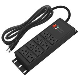 Cc20a-08-01m Cccei Magnetic Heavy Duty Power Strip Surge Protector 20amp 12 Gauge High Am