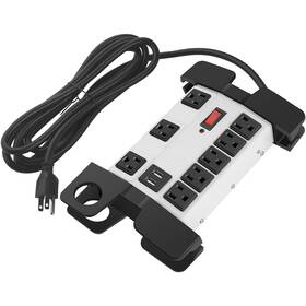 Hu-xi-201 Cccei Heavy Duty Power Strip With Usb Workshop 8 Outlet Surge Protector 2700 Joule