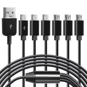 Cer-948 Cerrxian Usb 1 Male To 6 Female Micro Splitter Y Cable S