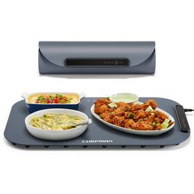Rj22-s-grey Chefman Roll N Go Food Warming Mat Electric Tray For Buffets Pa